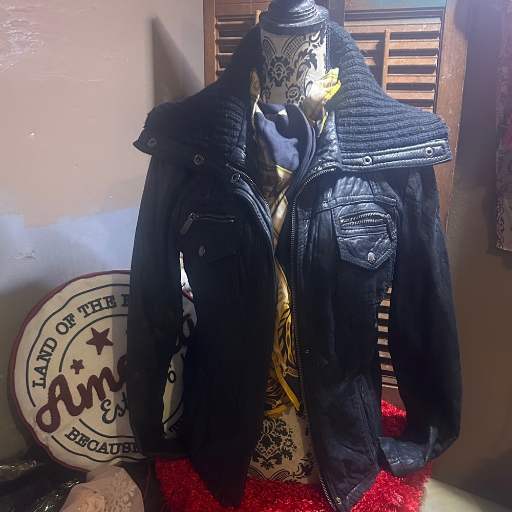 Michael Kors Black Leather Jacket